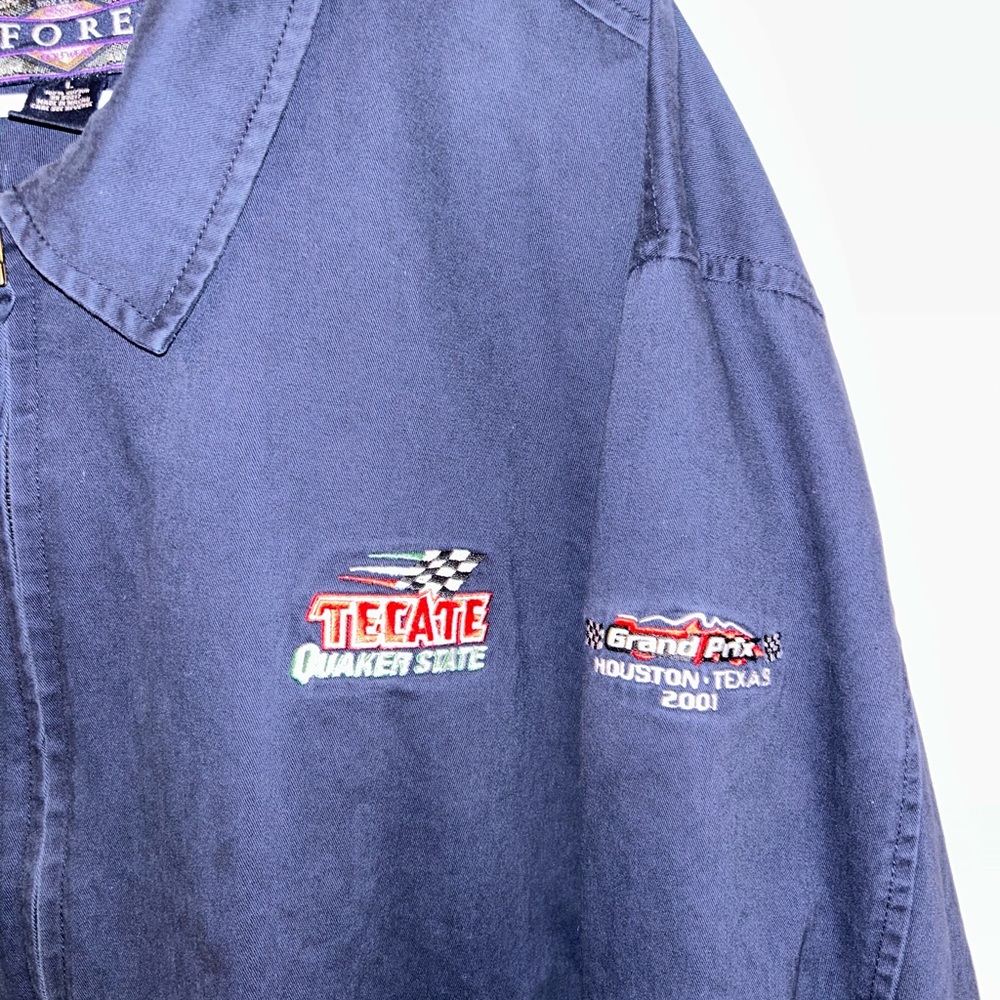 TECATE beer QUAKER STATE GRAND PRIX GOLF JACKET